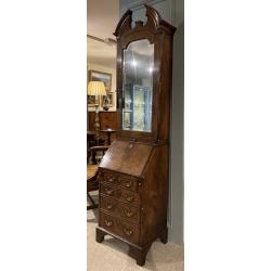 Geo II Walnut Bureau Cabinet front view