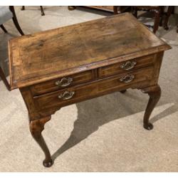 Geo I Walnut Lowboy of exceptional colour & patina