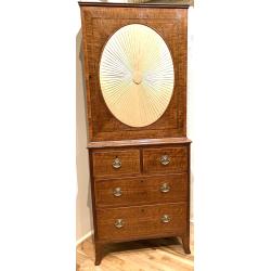 Sheraton period Collector's Cabinet