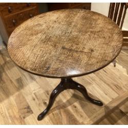 Oak & Fruitwood Tripod Table