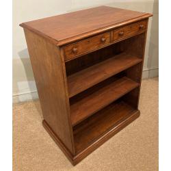 Mahogany Double sided Bookcase