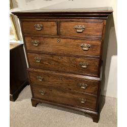 Mahogany fronted Cottage 2 part Chest