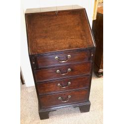 Geo III Mahogany Bureau, rare small size