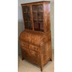 satinwood cylinder secretaire cabinet